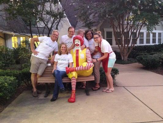 Curcio Bergeron volunteering at the Ronald McDonald House in Fairfax!