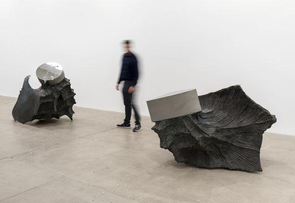 Installation view of works by Giuseppe Penone