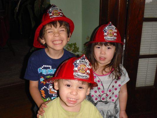 The children love Fire Fighter Week!