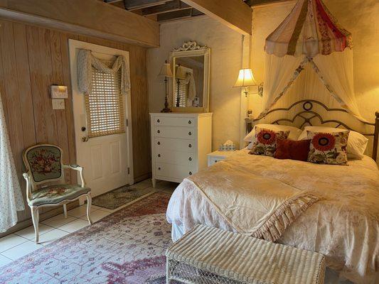 Master bedroom in Carriage House