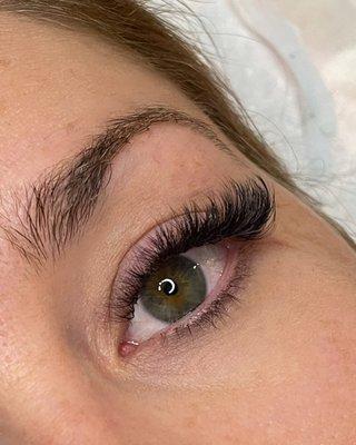 Volume eyelash extensions by Katelyn