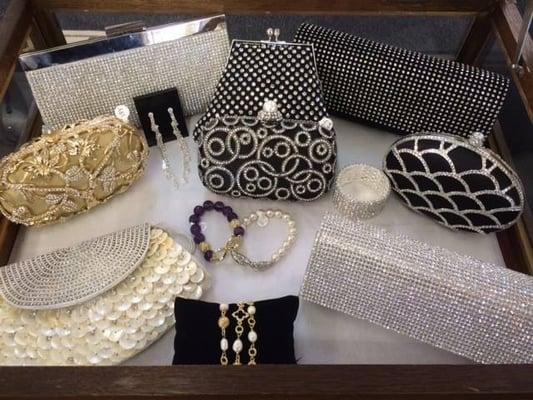 Crystal evening clutches!