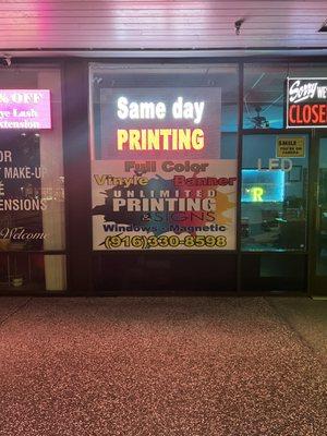 All printing & sam day printing full color