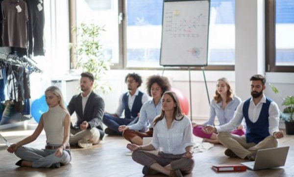 Corporate Mindfulness.  
Offer employees a momentary escape from the hustle and bustle of their busy workdays with a class.