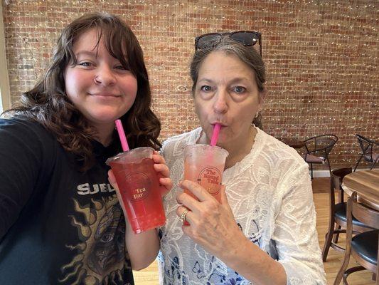 Me and Grandma with drinks