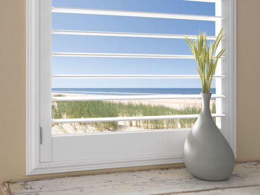 Clear View Plantation Shutters.