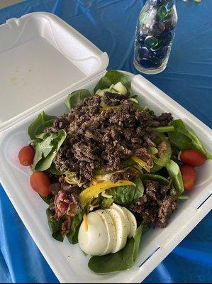 Steak salad!