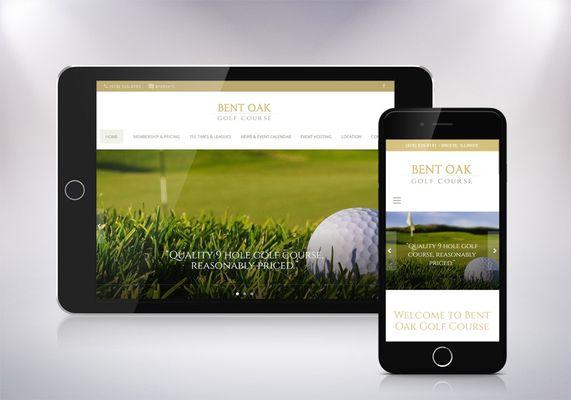 Bent Oak Golf Course - Responsive Web Design