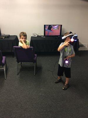 Kids love our VR set up!