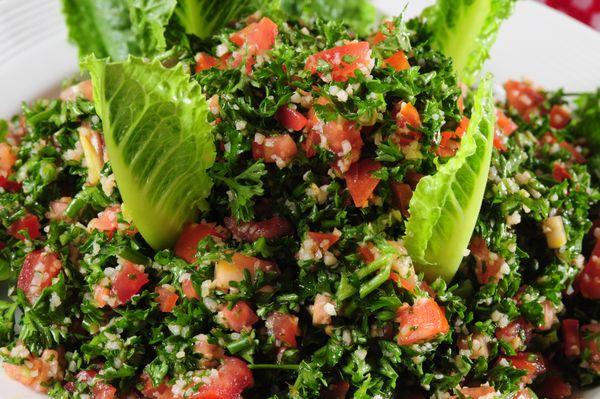 Freshly made Tabouleh