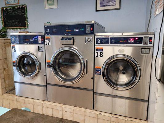 One big washer for blankets and comforters.