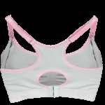 Cake Cotton Candy Nursing Bra Grey with Pink Trim Racerback