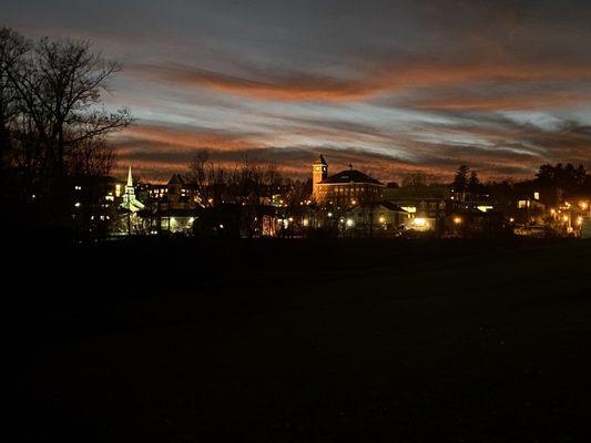 Plymouth at night