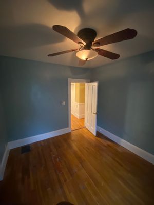 Painted bedroom