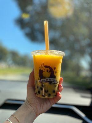 Mango Freeze with boba