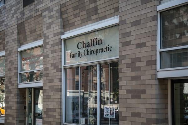 Exterior of Upper West Side, NY Chalfin Family Chiropractic office.