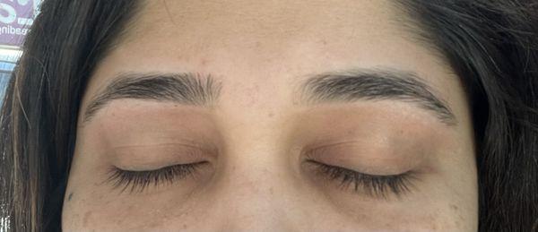 Cleaned up eyebrows and great shape by Shobha