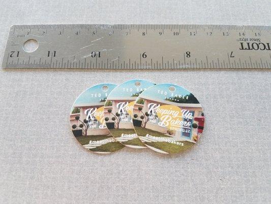 small round die cut hangtags