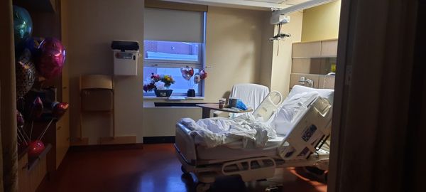 Hospital room.