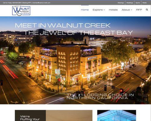 Walnut Creek Convention & Visitors Bureau Website Design & Development