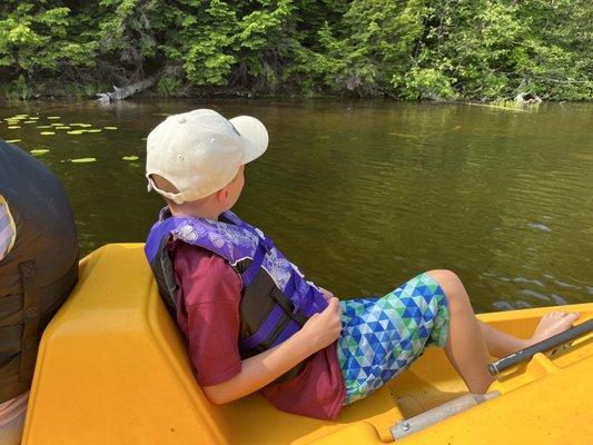 Paddling around viewing nature