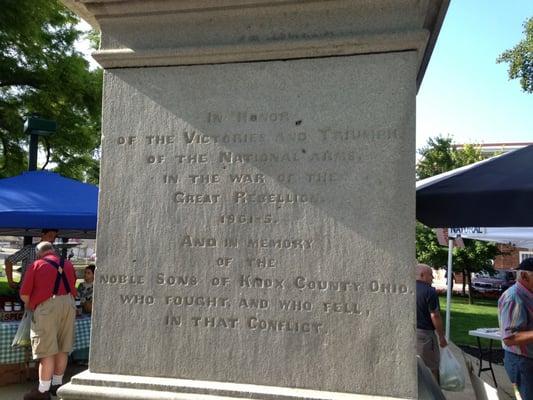 Monument to the Great Rebellion (civil war) giant, old Gingko tree. Nice farmers market. Not cheap, but good, local, stuff.