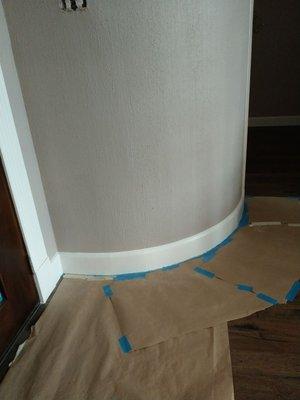 Baseboards install