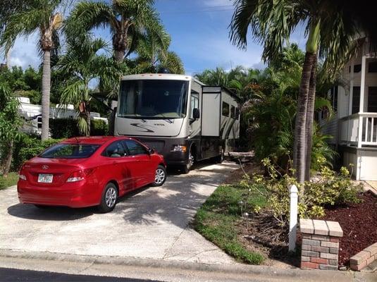 Typical rv parking area.