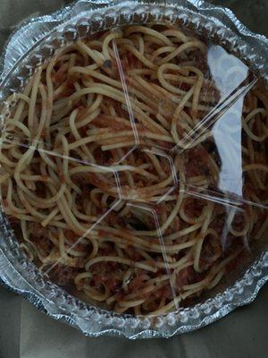 Spaghetti with meat sauce #delicious