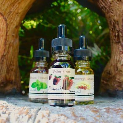 VG based, all natural flavoring, no artificial flavors!