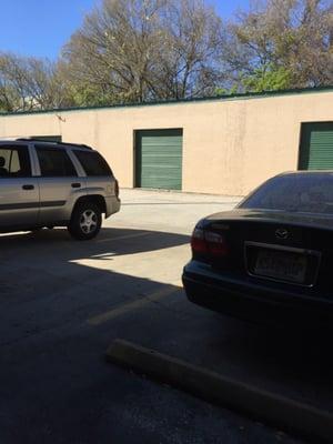 It's a hidden treasure! It looks to be a storage area but this gem of a repair shop is back here! :-)