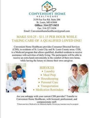 GET PAID TO TAKE CARE OF A LOVED ONE!!