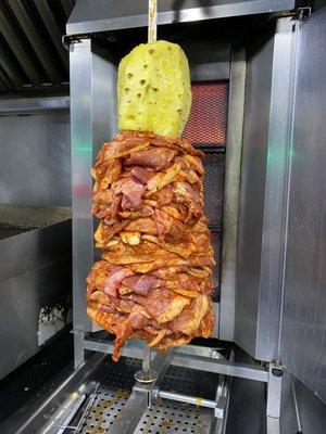 Al Pastor ready for roasting