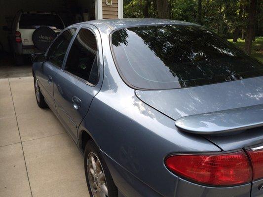 My grandma car with tinted windows!!