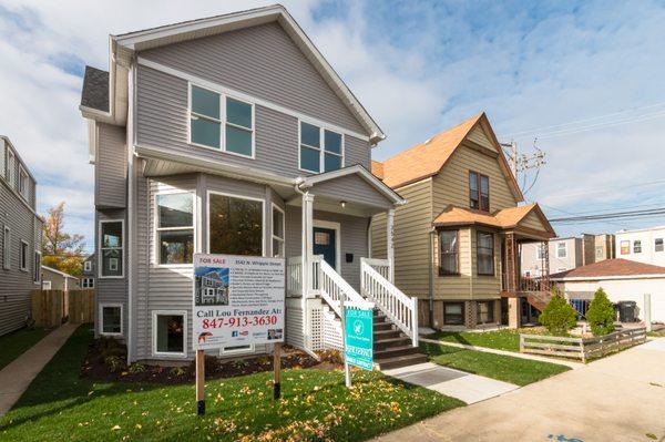 Completed Redevelopment at 3542 N Whipple Street, Chicago, IL 60618