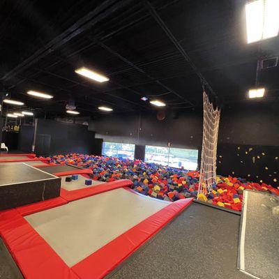 Foam Pits and Cargo Net