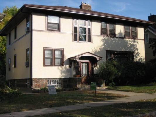 Stucco duplex in southwest Minneapolis