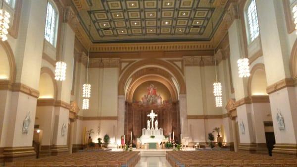 Interior view of cathedral