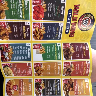 Updated menu