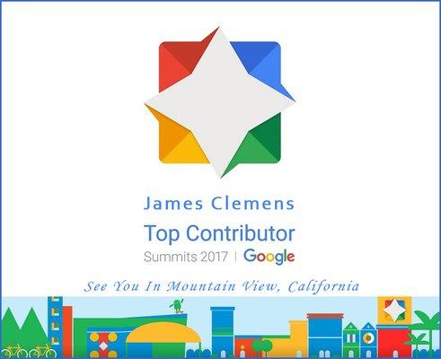 Google Top Contributor heading to Google Headquarters in Mountain View, California.