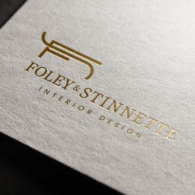 Foley & Stinnette Interior Design logo design by Michael Berger Creative