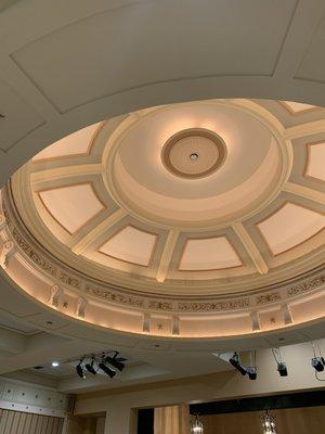 Ceiling in the Great Hall at the Kemp Center for the Arts.