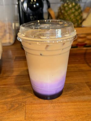 Seasonal menu Ube Macchiato