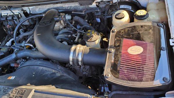 New S & B Cold Air Intake.