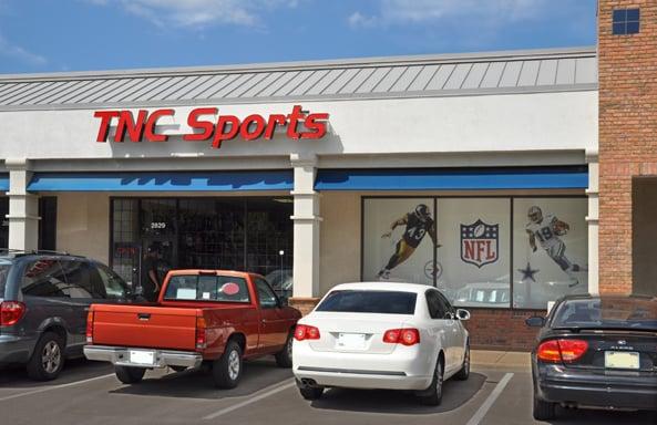 TNC sports store front - come by and see us today!