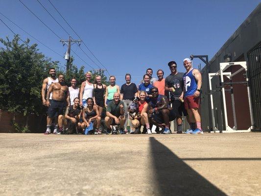 4th of July WOD with the crew