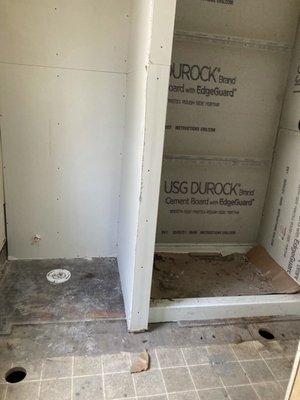 Claimed Flooring, shower, bathroom complete