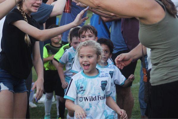 PARENT TUNNEL. ALL SMILES WIN OR LOSE