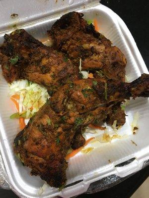 My whole chicken tandoori has got 4 legs ..lol