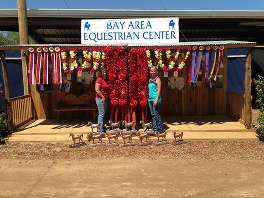 Owner Lynn Almond and trainer Laurie Long